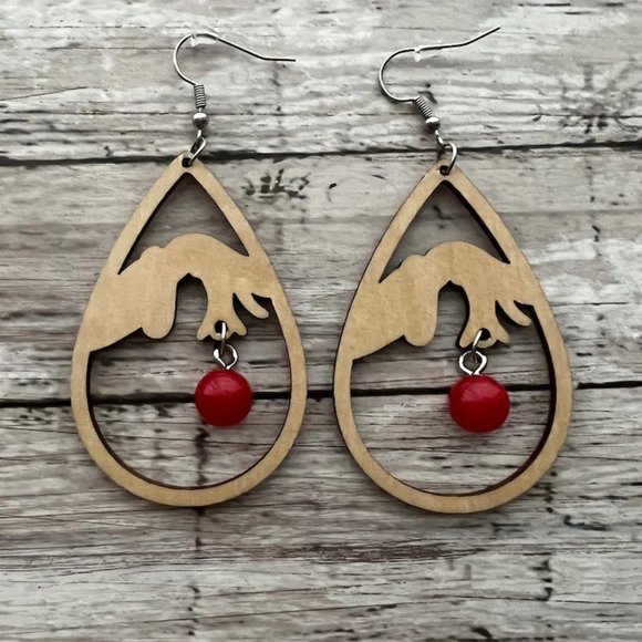 3/$12~The Grinch Hand Earrings - Picture 2 of 2